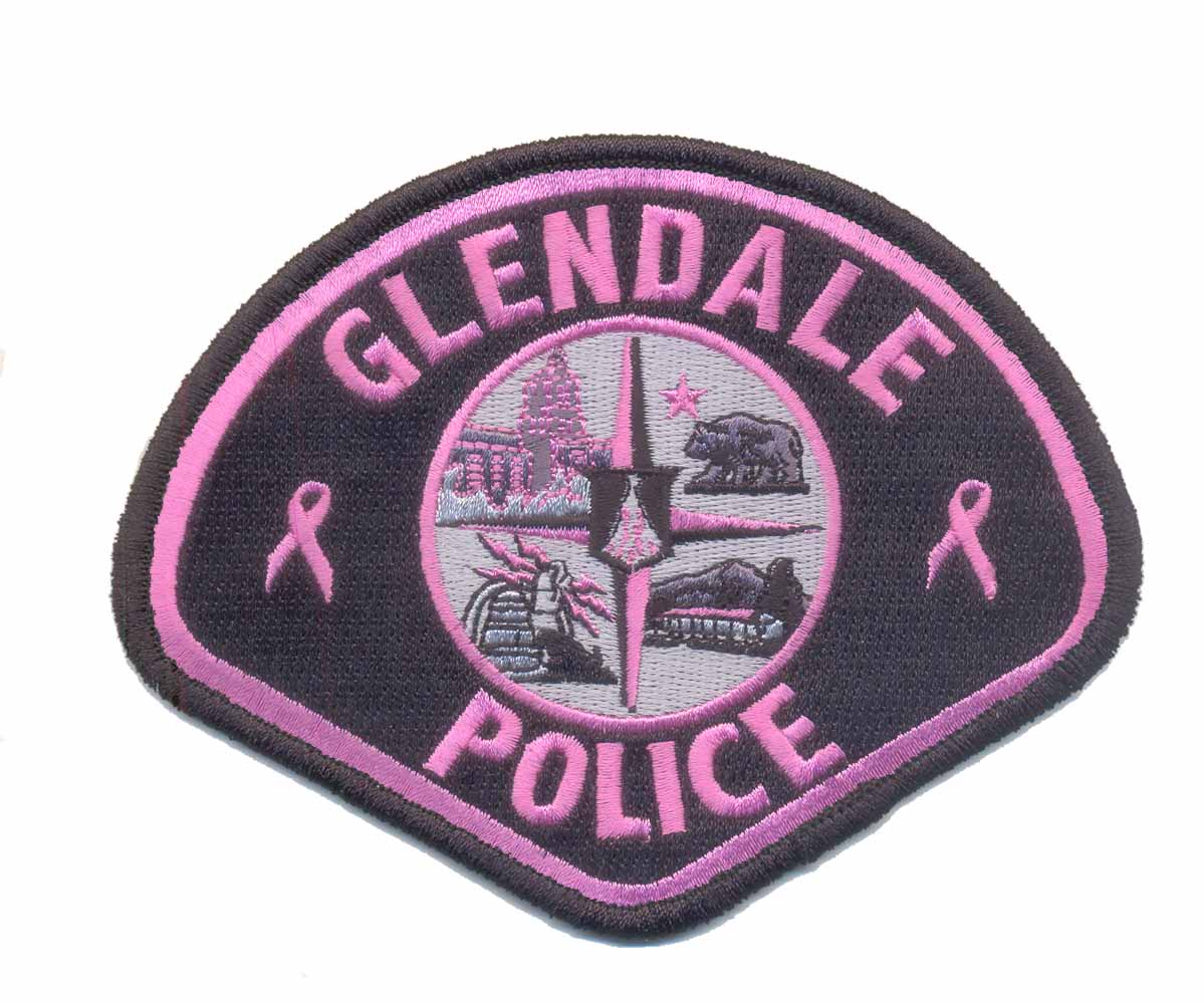 glendale police (cancer awareness colors)