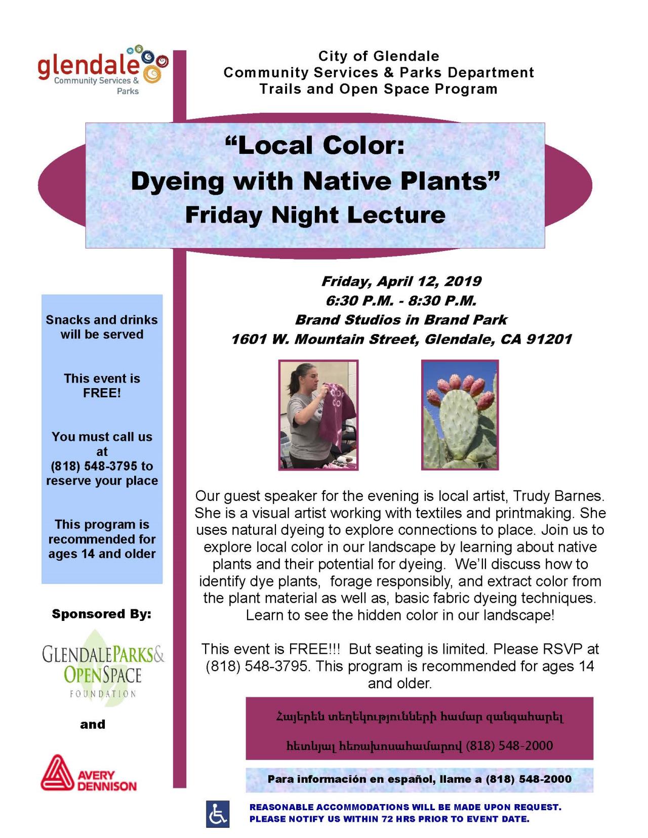 friday night lecture local color