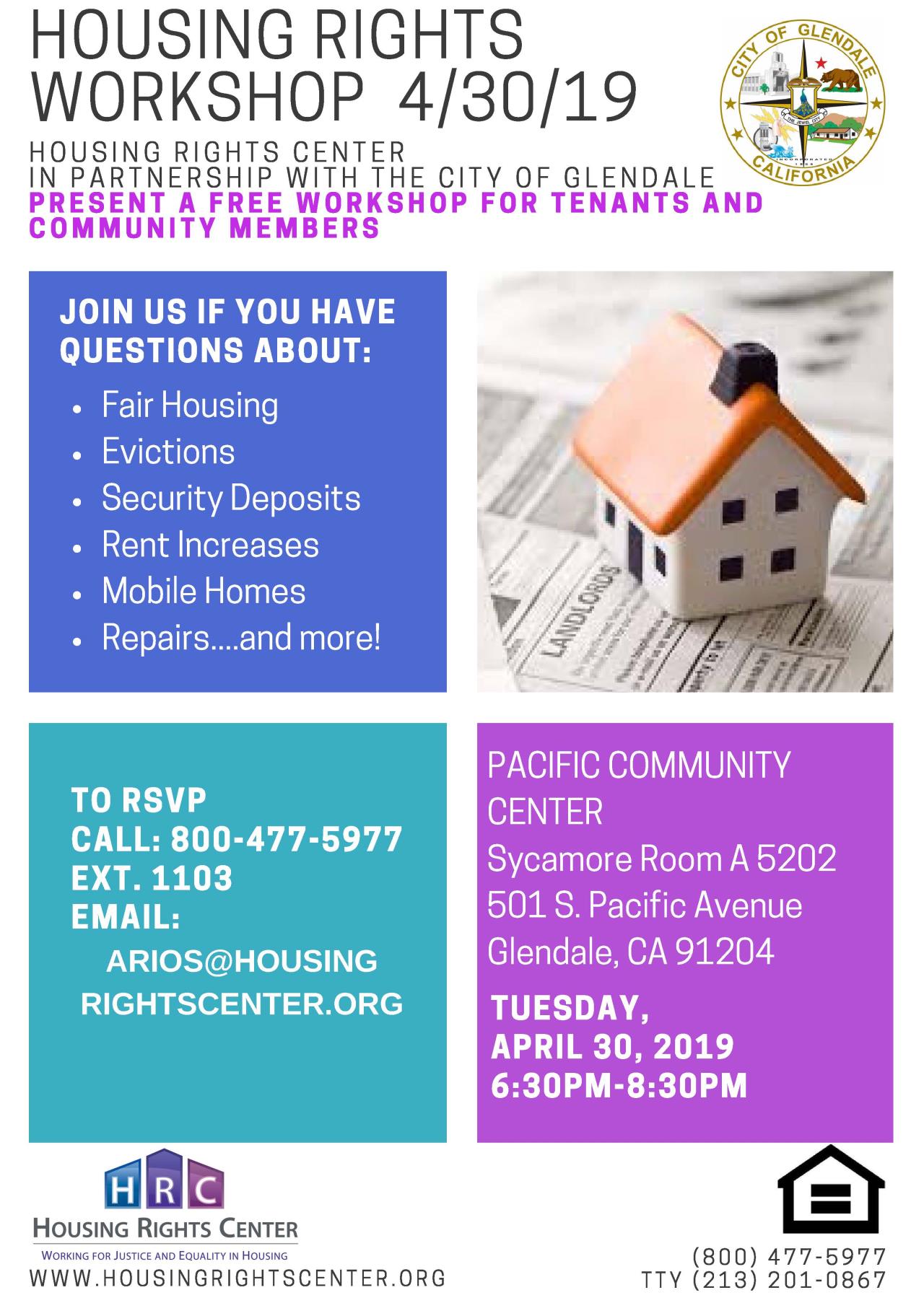 Glendale Housing Rights Workshop_04.30.2019 Event Flyer_Page_1