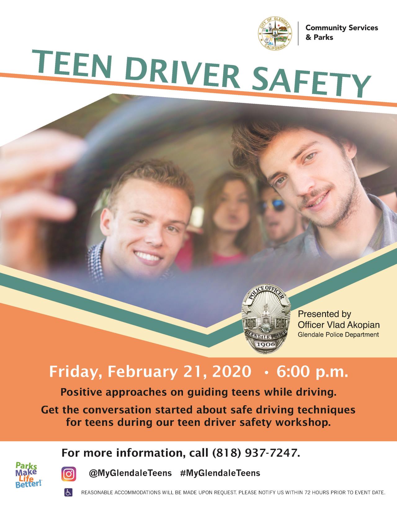 Teen Driver Safety Flyer 2020 NEW LOGO