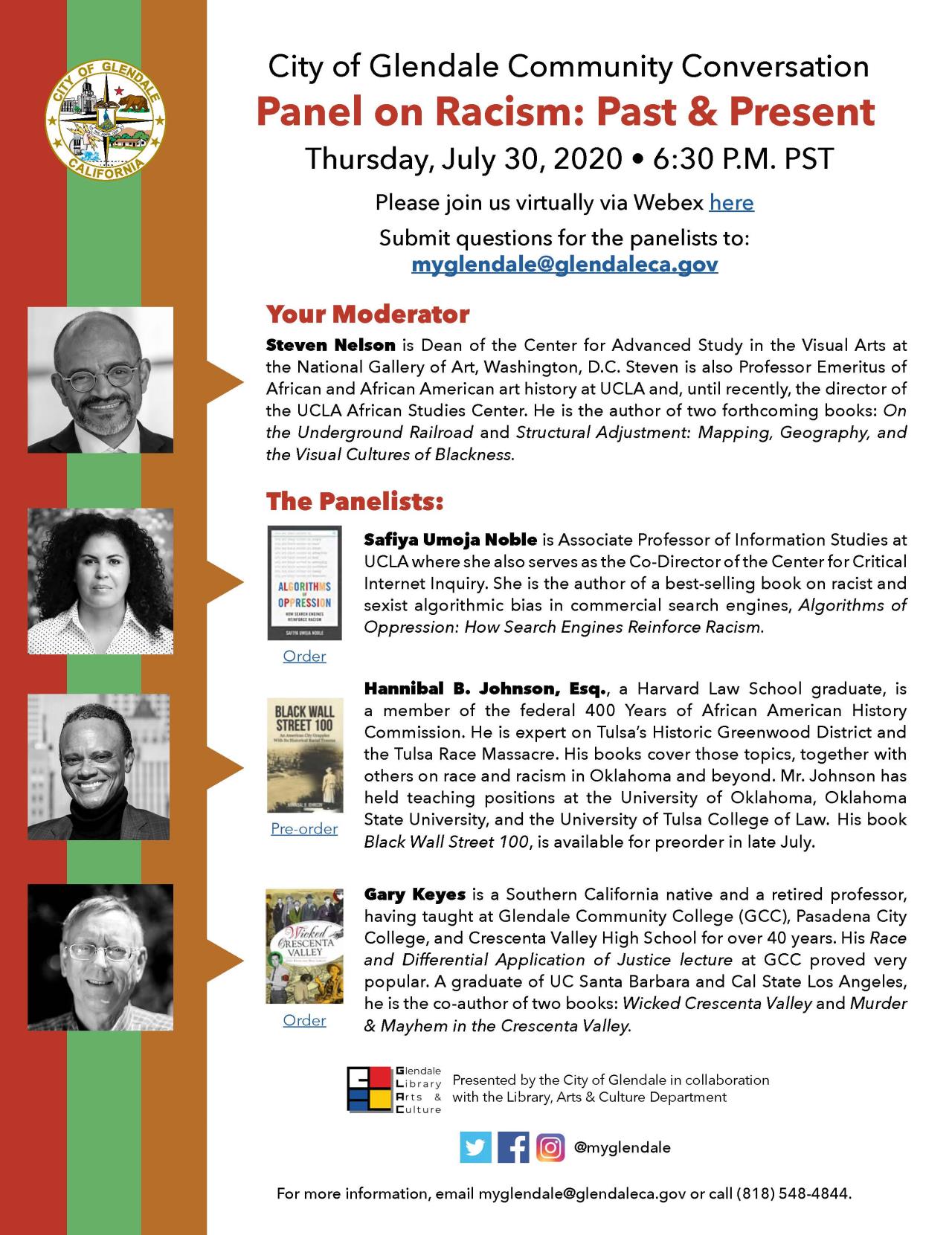 7-16 Panel on Racism Hyperlinked flyer plus email FINAL