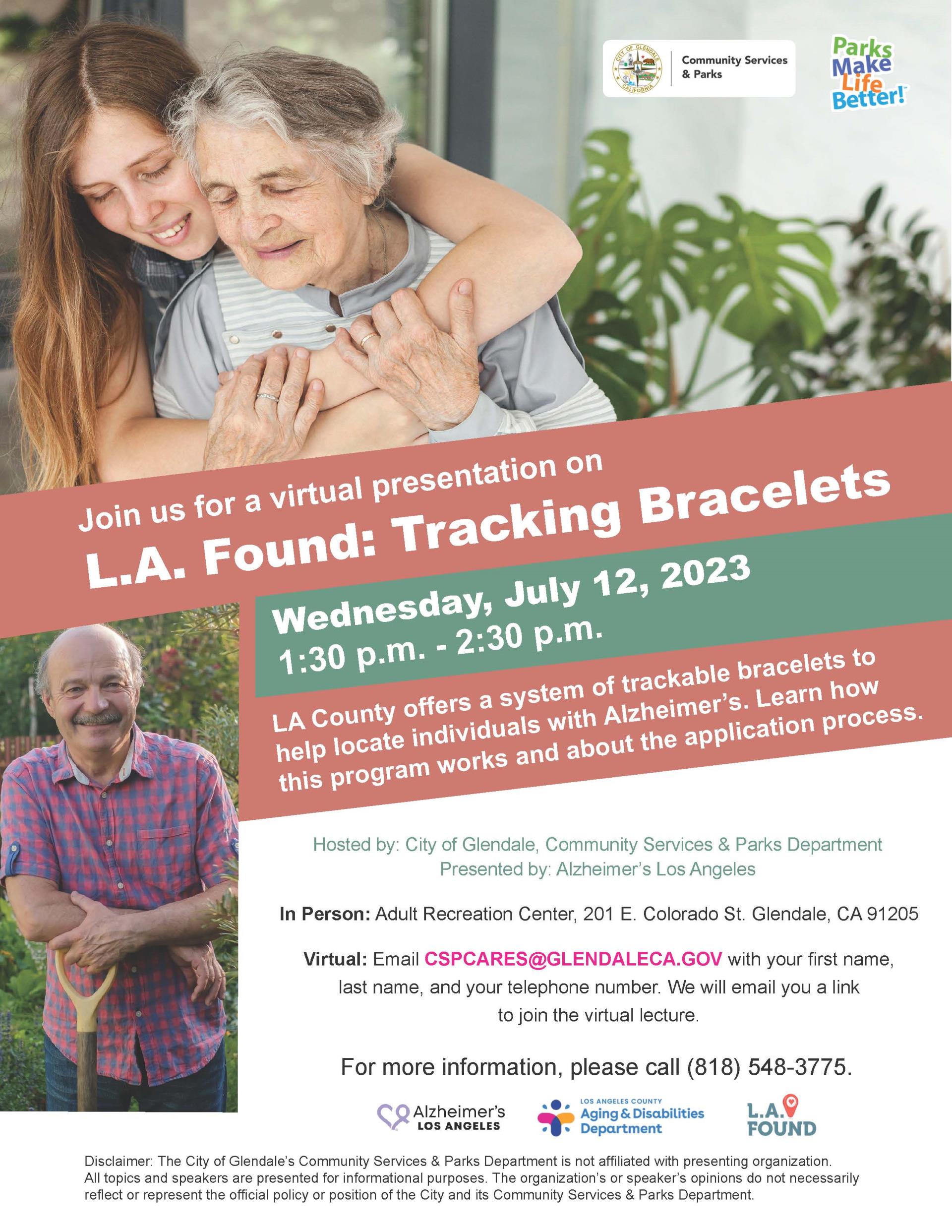 LA Found Tracking Bracelets