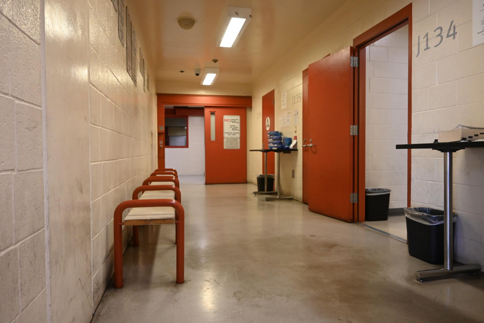 Jail entry hallway