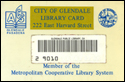 Library Card Barcode