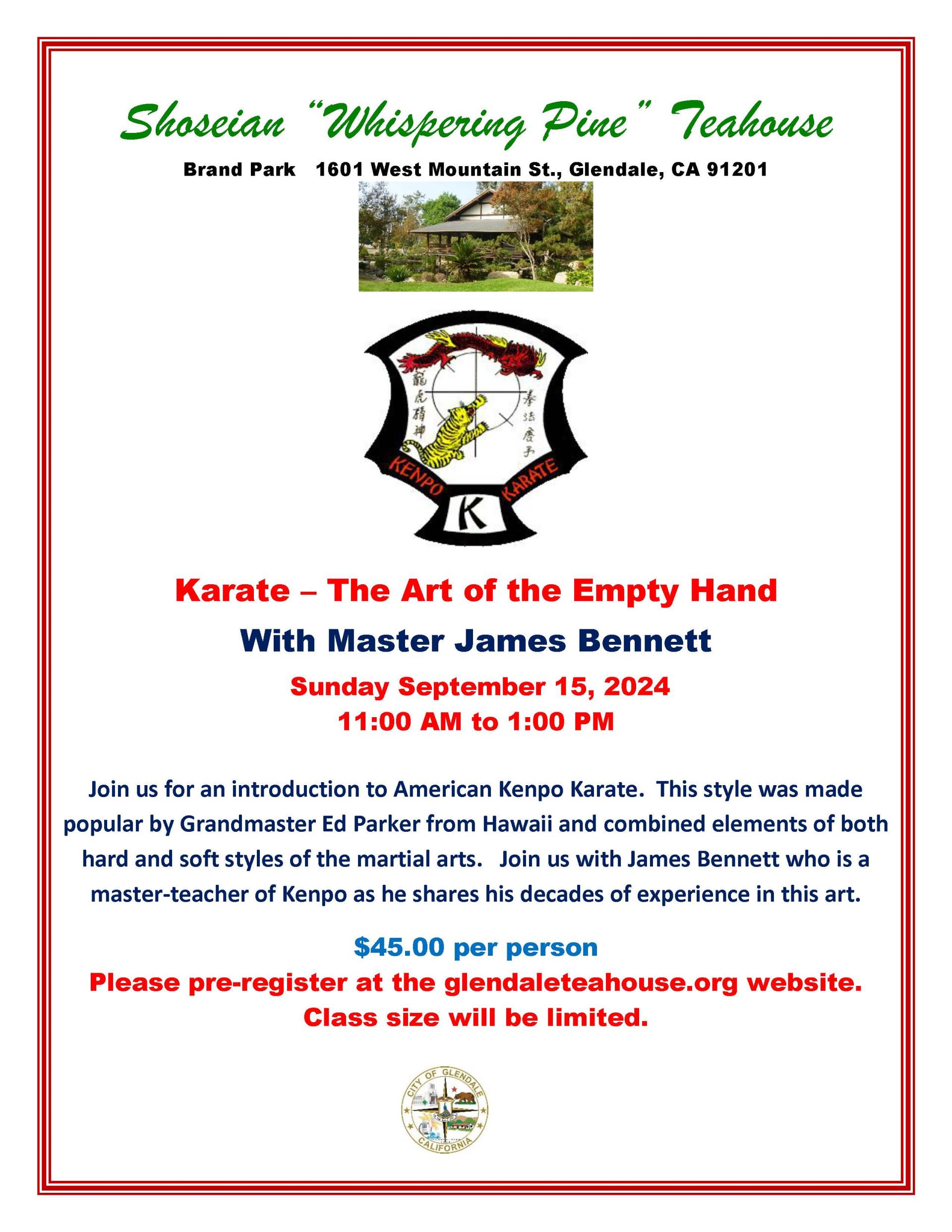 Shoseian Karate - Art of the Empty Hand  -09-15-2024
